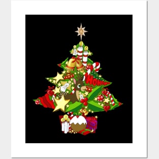 Christmas Tree - HoHoHo Posters and Art